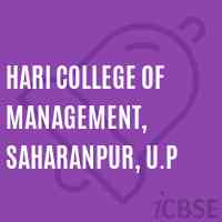 Hari College of Management, Saharanpur, U.P Logo