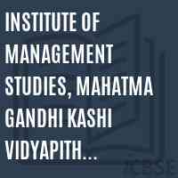 Institute of Management Studies, Mahatma Gandhi Kashi Vidyapith. Varanasi Logo