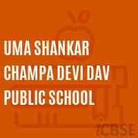 Uma Shankar Champa Devi Dav Public School Logo