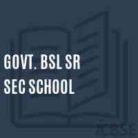 Govt. Bsl Sr Sec School Logo