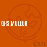 Ghs.Mullur Secondary School Logo