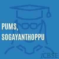 Pums, Sogayanthoppu Middle School Logo