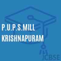 P.U.P.S.Mill Krishnapuram Primary School Logo