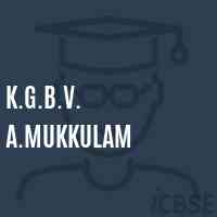 K.G.B.V. A.Mukkulam Middle School Logo