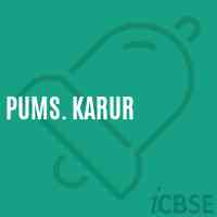 Pums. Karur Middle School Logo