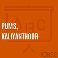 Pums, Kaliyanthoor Middle School Logo