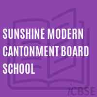 Sunshine Modern Cantonment Board School Logo