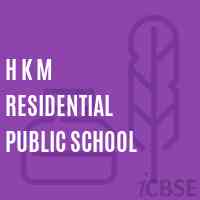 H K M Residential Public School Logo