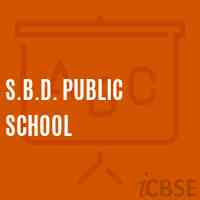S.B.D. Public School Logo
