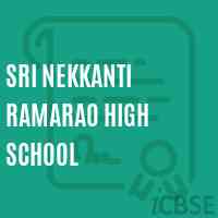 Sri Nekkanti Ramarao High School Logo