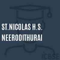 St.Nicolas H.S. Neerodithurai Secondary School Logo
