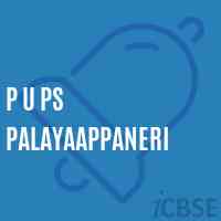 P U Ps Palayaappaneri Primary School Logo