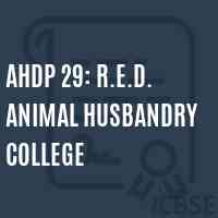 AHDP 29: R.E.D. Animal Husbandry College Logo