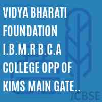 Vidya Bharati Foundation I.B.M.R B.C.A College Opp of KIMS Main Gate Vidya Nagar Hubli Logo