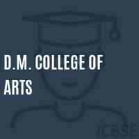 D.M. College of Arts Logo