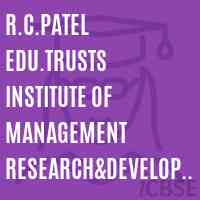 R.C.Patel Edu.Trusts Institute of Management Research&development, Shirpur Logo