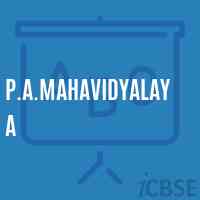 P.A.Mahavidyalaya College Logo