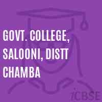 Govt. College, Salooni, Distt Chamba Logo