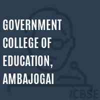 Government College of Education, Ambajogai Logo
