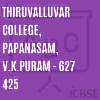 Thiruvalluvar College, Papanasam, V.K.Puram - 627 425 Logo