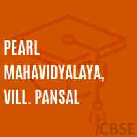Pearl Mahavidyalaya, Vill. Pansal College Logo