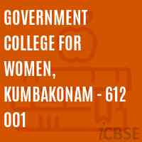 Government College for Women, Kumbakonam - 612 001 Logo