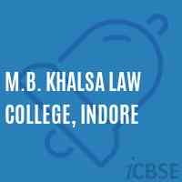 M.B. Khalsa Law College, Indore Logo