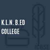 K.L.N. B.Ed College Logo