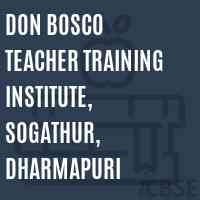 Don Bosco Teacher Training Institute, Sogathur, Dharmapuri Logo