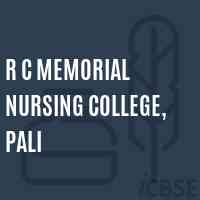 R C Memorial Nursing College, Pali Logo