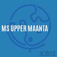 Ms Upper Maanta Middle School Logo