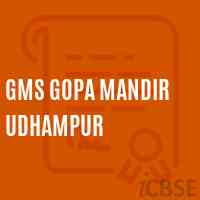 Gms Gopa Mandir Udhampur Middle School Logo