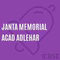 Janta Memorial Acad Adlehar Middle School Logo
