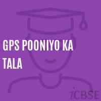 Gps Pooniyo Ka Tala Primary School Logo