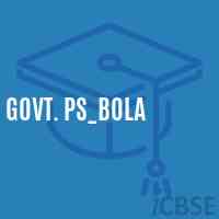Govt. Ps_Bola Primary School Logo