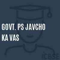Govt. Ps Javcho Ka Vas Primary School Logo