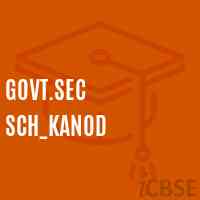 Govt.Sec Sch_Kanod Secondary School Logo