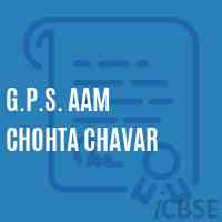 G.P.S. Aam Chohta Chavar Primary School Logo