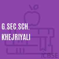 G.Sec.Sch. Khejriyali Secondary School Logo