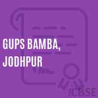 Gups Bamba, Jodhpur Middle School Logo