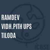Ramdev Vidh.Pith Ups Tiloda Middle School Logo