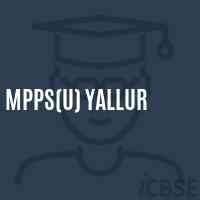Mpps(U) Yallur Primary School Logo