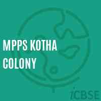 Mpps Kotha Colony Primary School Logo