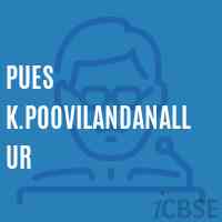 Pues K.Poovilandanallur Primary School Logo