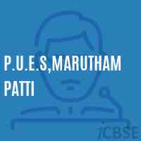 P.U.E.S,Maruthampatti Primary School Logo