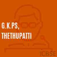 G.K.Ps, Thethupatti Primary School Logo