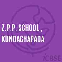 Z.P.P. School , Kundachapada Logo