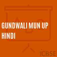 Gundwali Mun Up Hindi Middle School Logo