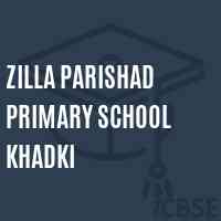 Zilla Parishad Primary School Khadki Logo