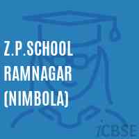 Z.P.School Ramnagar (Nimbola) Logo